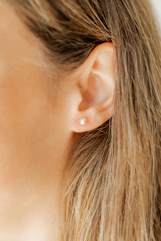 Payton Pearl Pink 5mm Screwback Stud Earrings