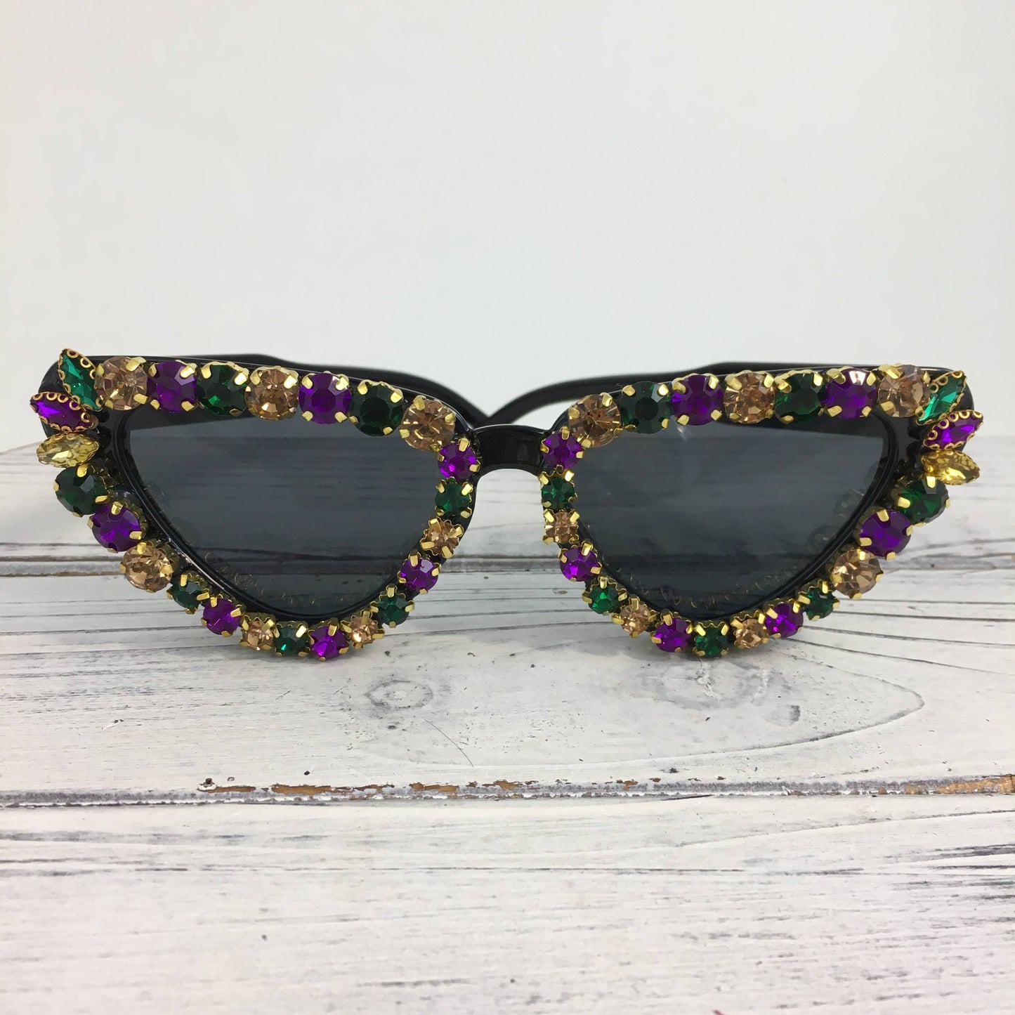 Mardi Gras Cat Eye Sunglasses