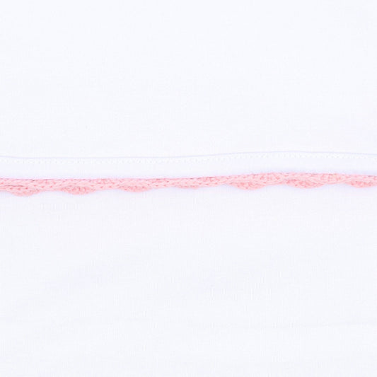 Baby Joy Gown with Pink Crochet Trim