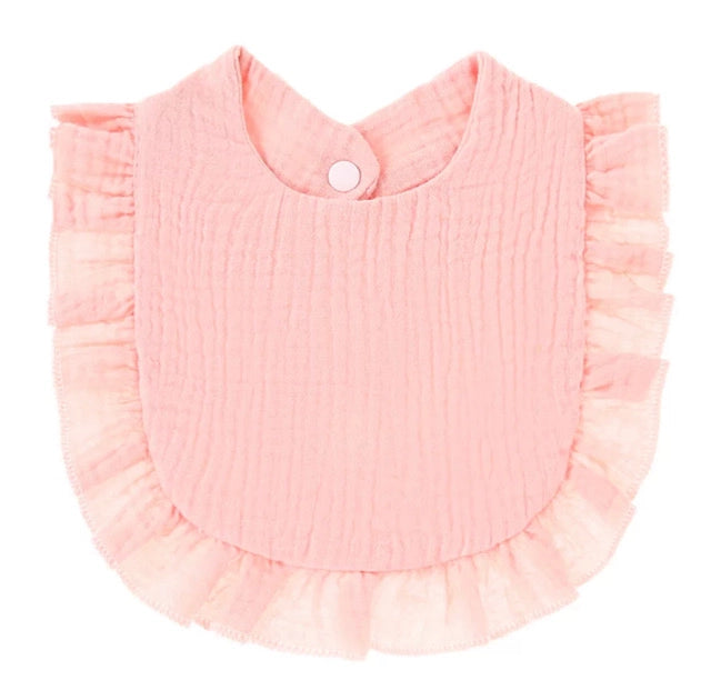 Muslin Ruffle Toddler Bib