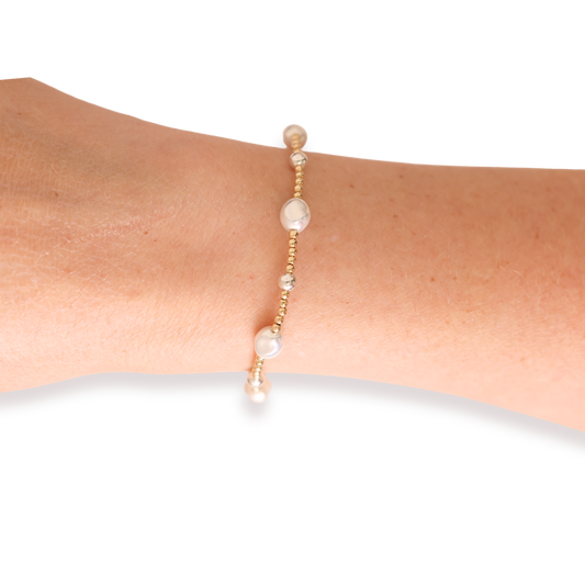 Maggie Bracelet in Gold with Silver