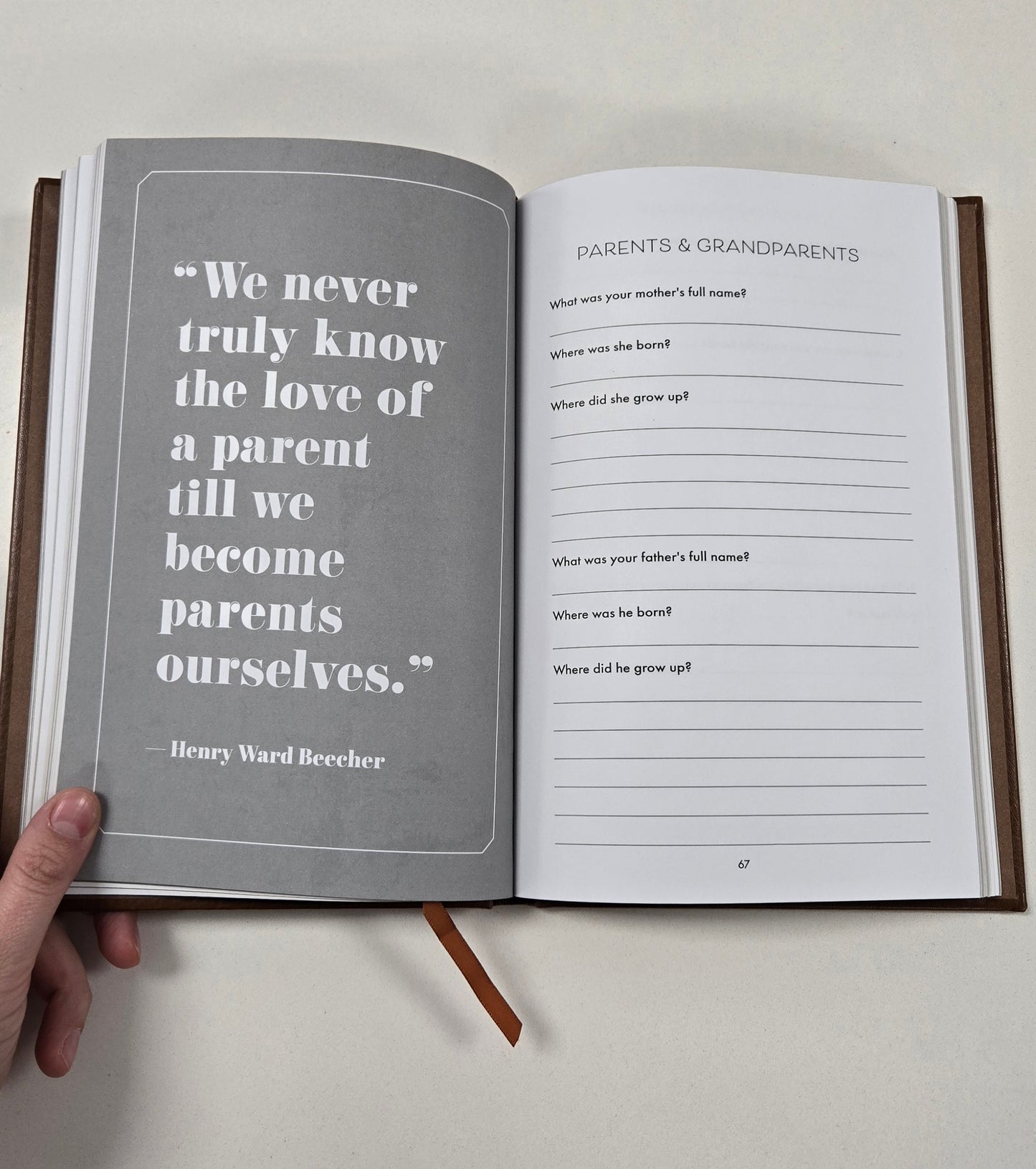 Family Story Keepsake Journal - Grandfather