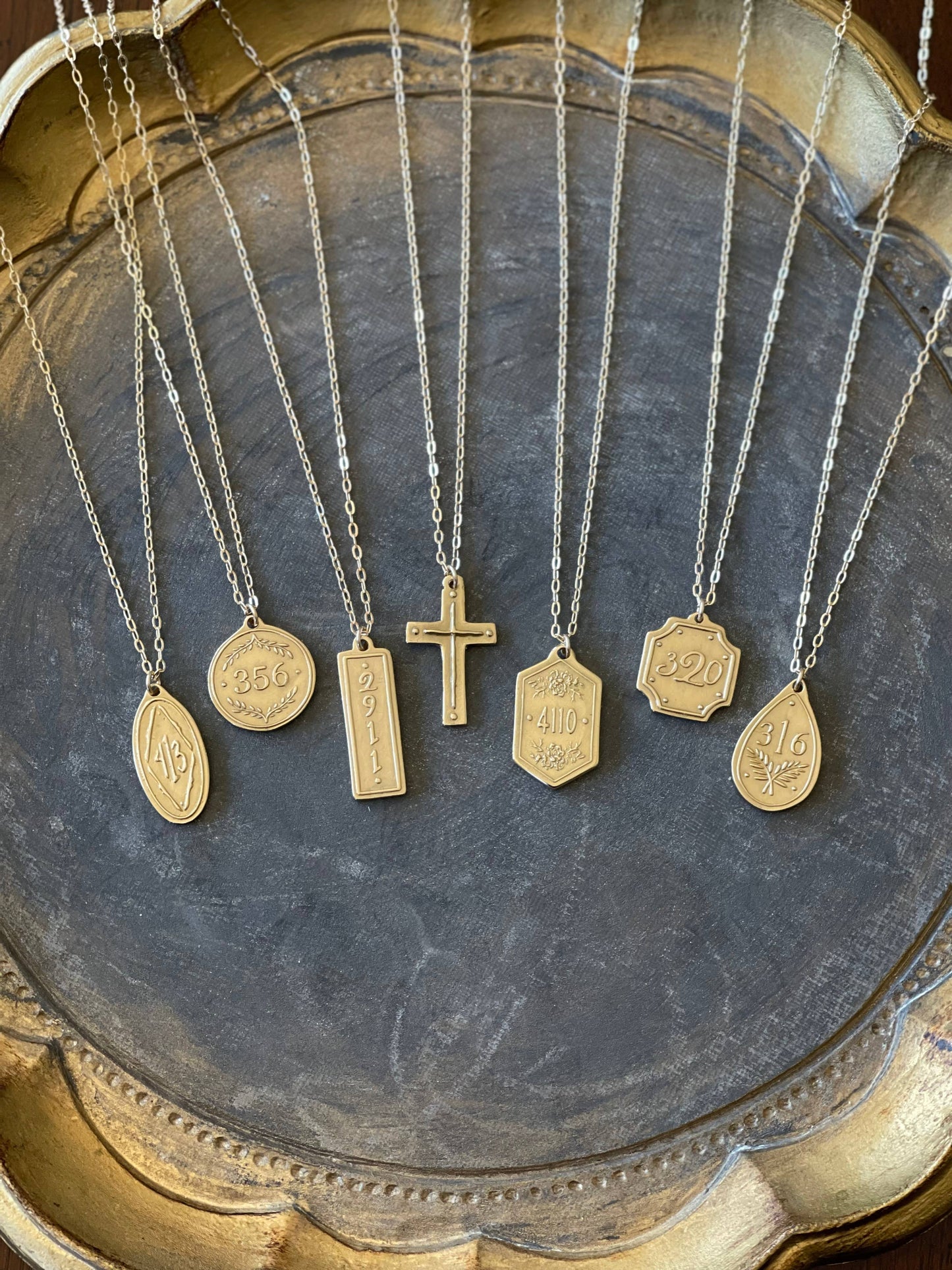 32" - Cross / Titus 3:4-5 (Original Pendant Necklace)