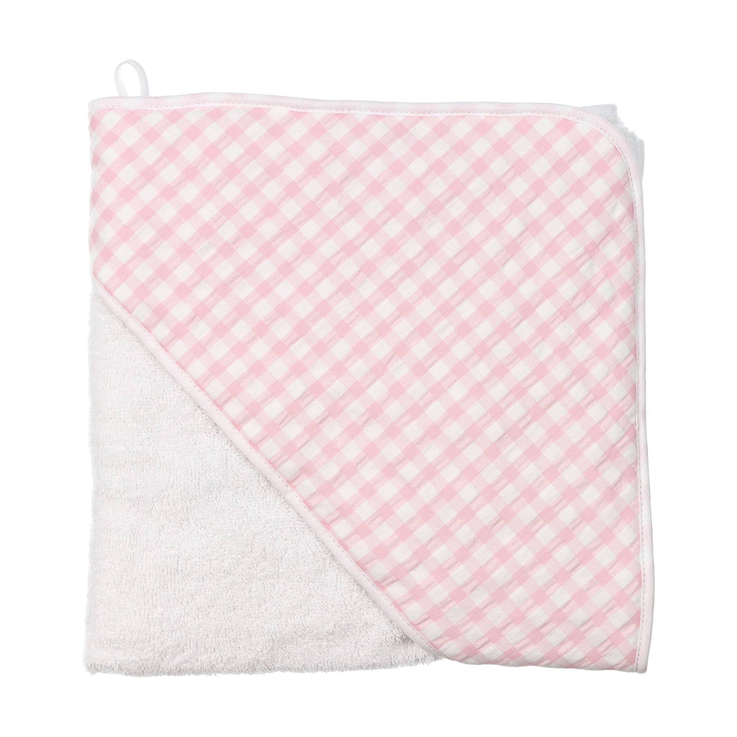 Baby Hooded Bath Towel - 80 x 80: Rosa