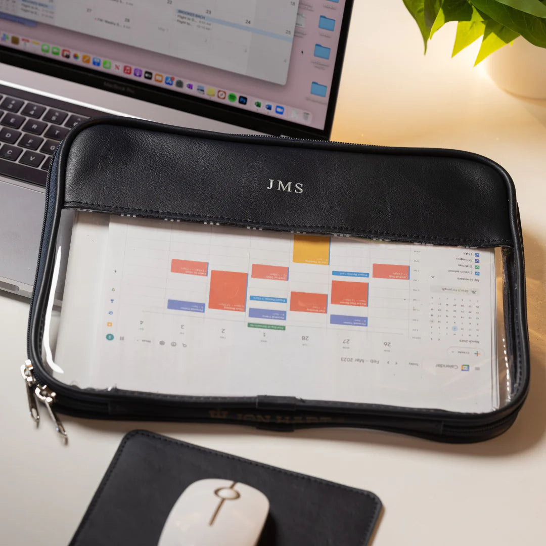 Leather Clear Folio
