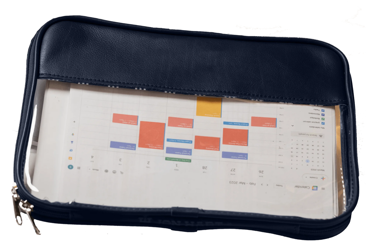 Leather Clear Folio
