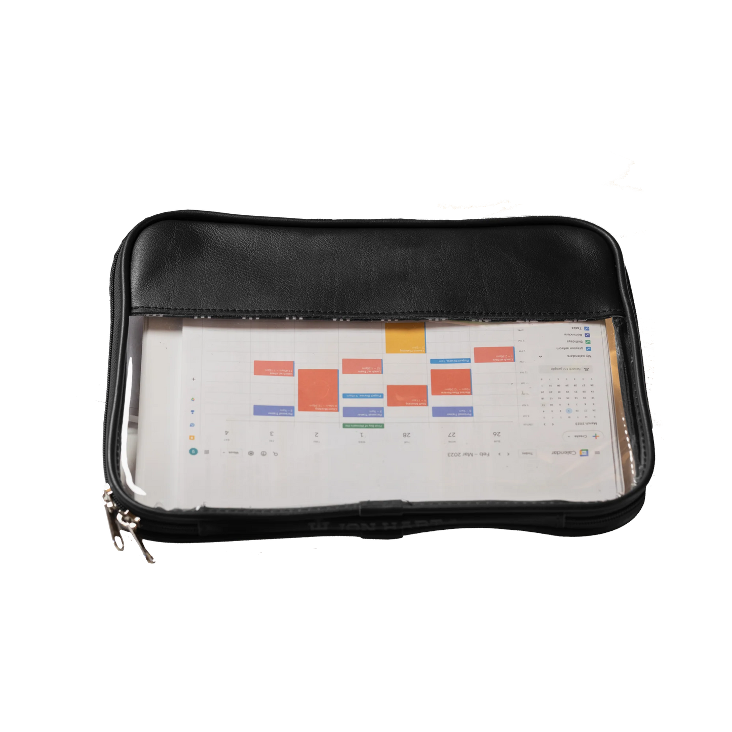 Leather Clear Folio