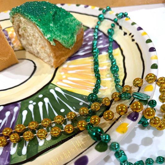 King Cake Round Platter