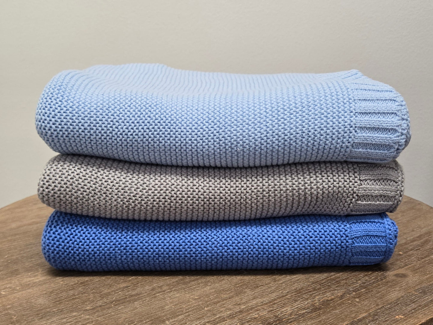 Nap Time Cotton Knit Baby Blanket