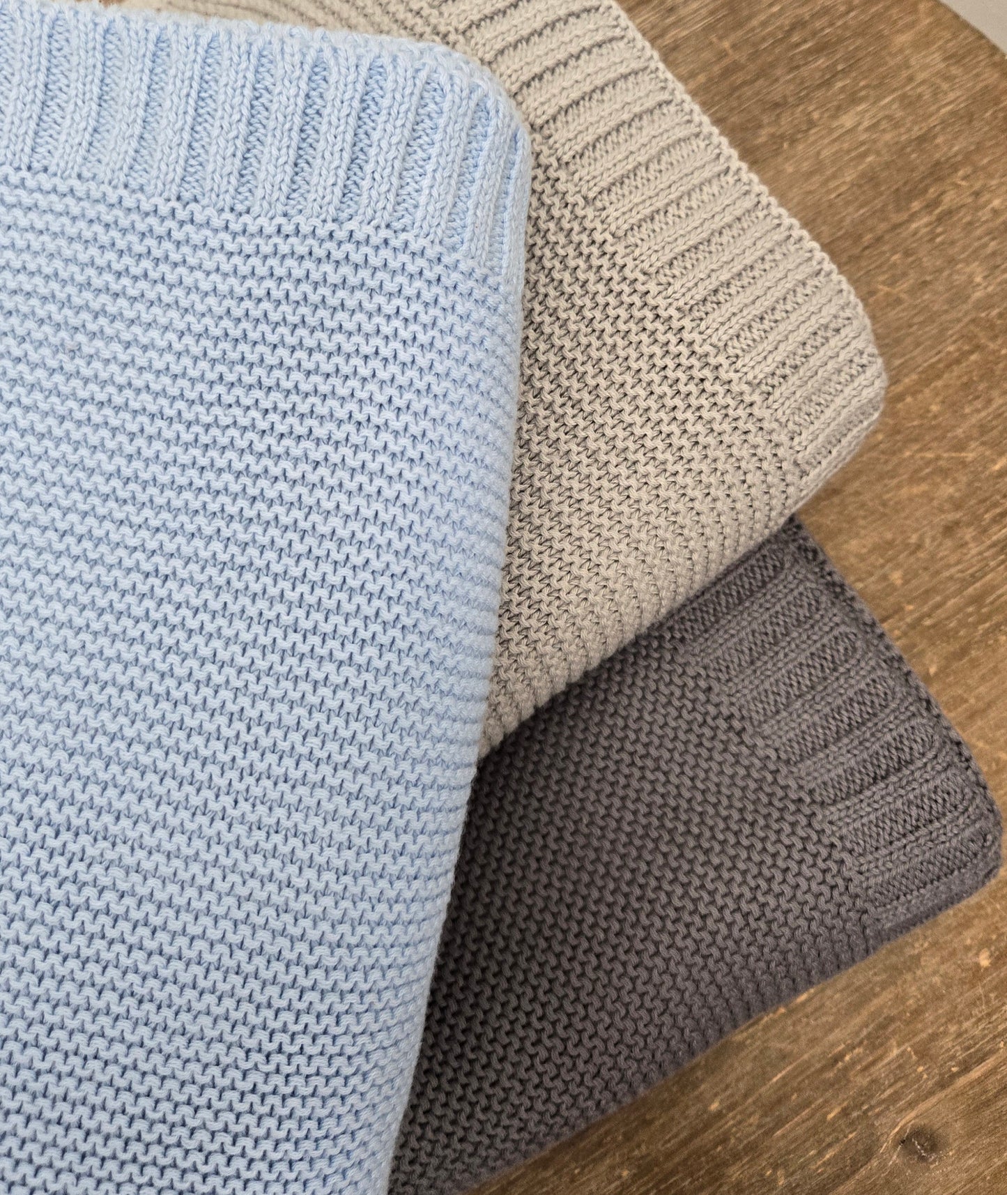 Nap Time Cotton Knit Baby Blanket