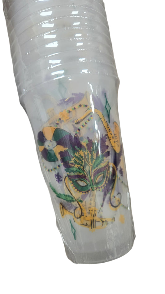Mardi Gras To Go Cups