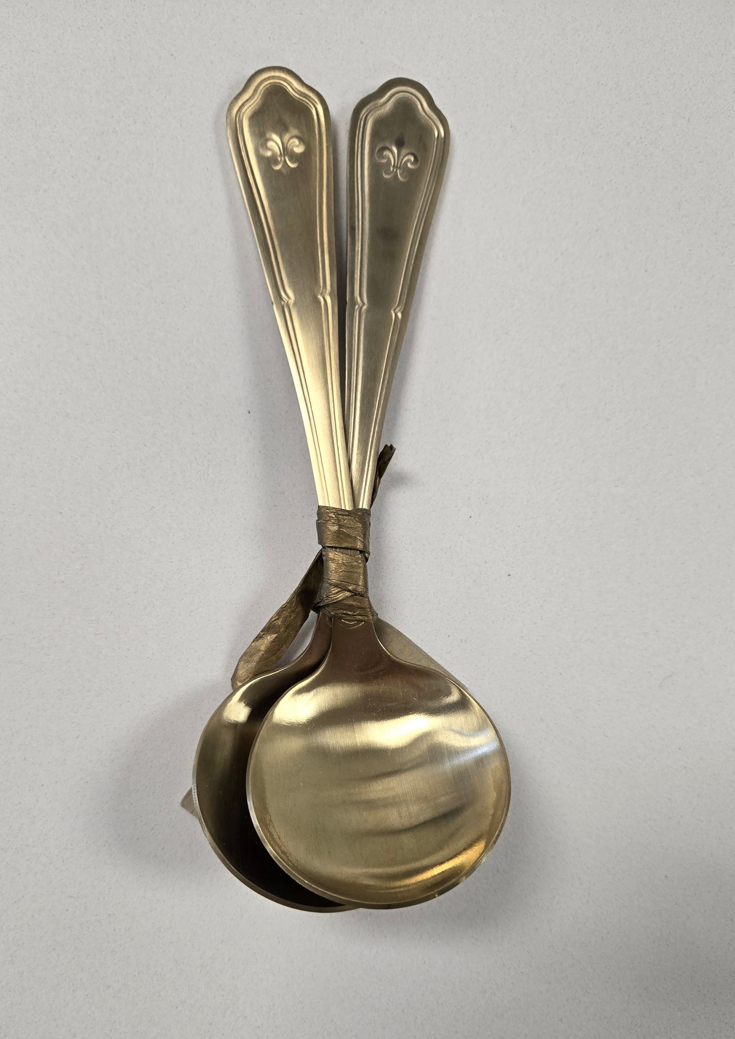 Gold Gumbo Spoons- Set of 2