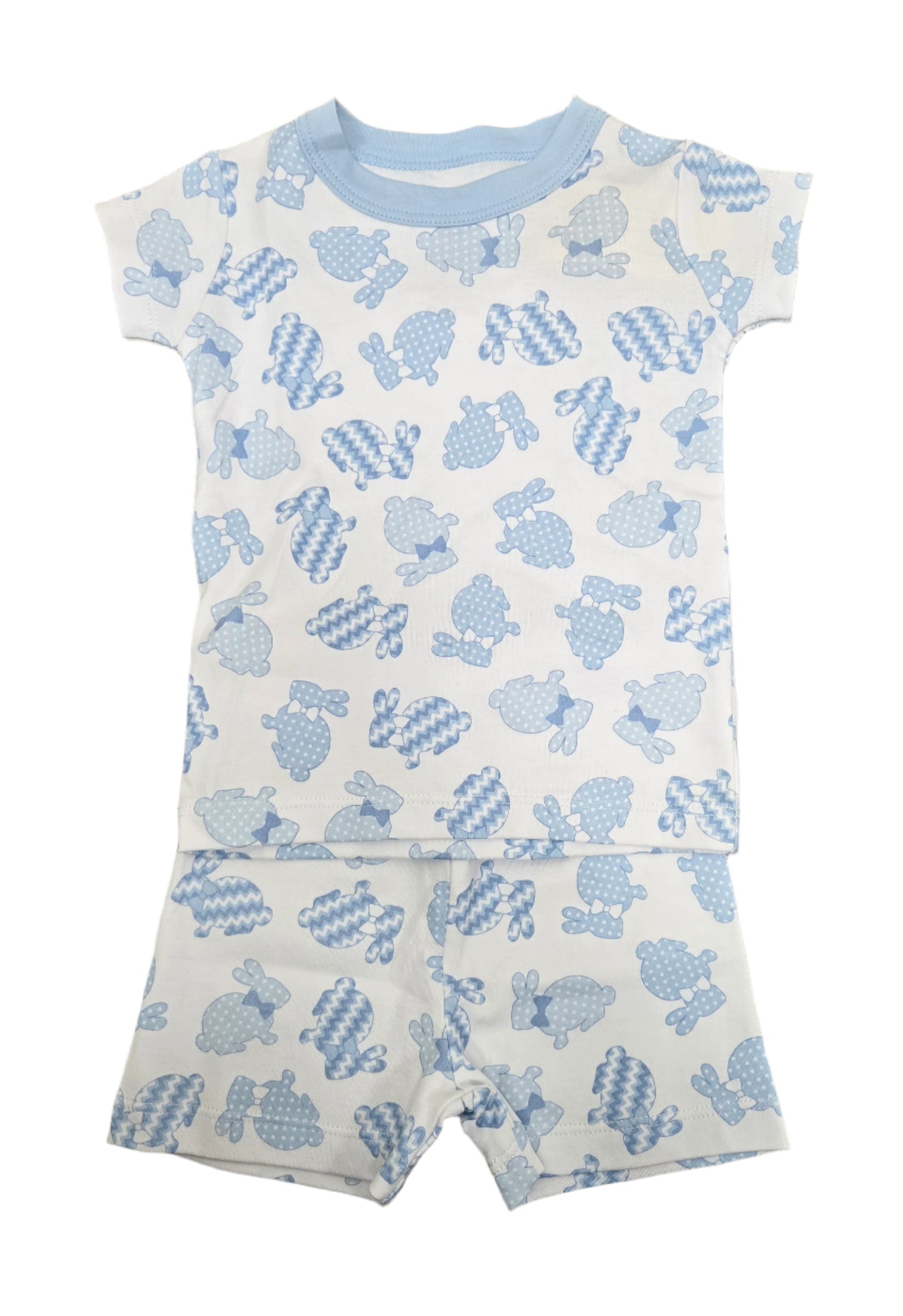 Magnolia Baby Little Cotton Tail Pajama Short Set - Blue