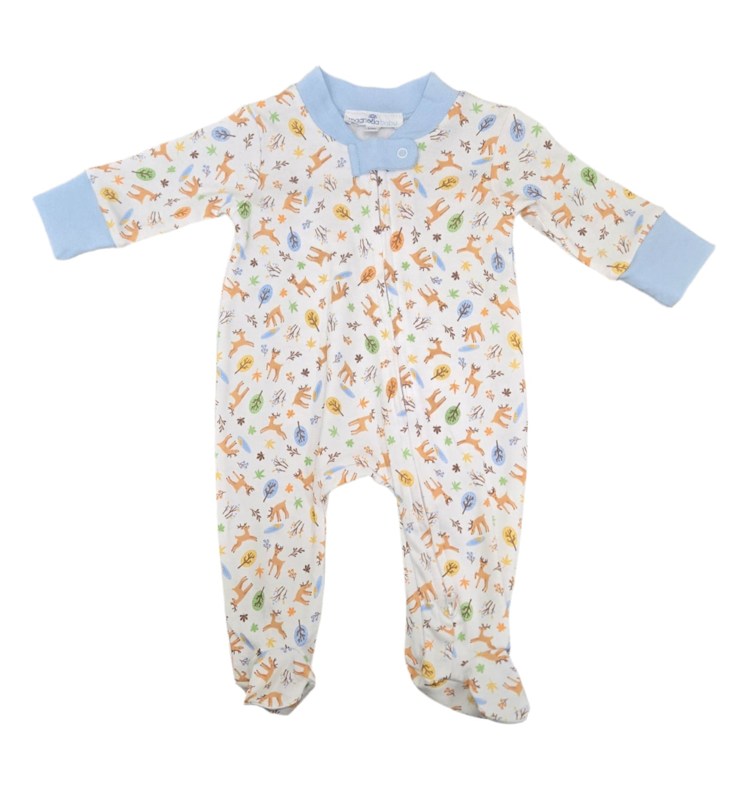Magnolia Baby Forest Friends Zipper Footie