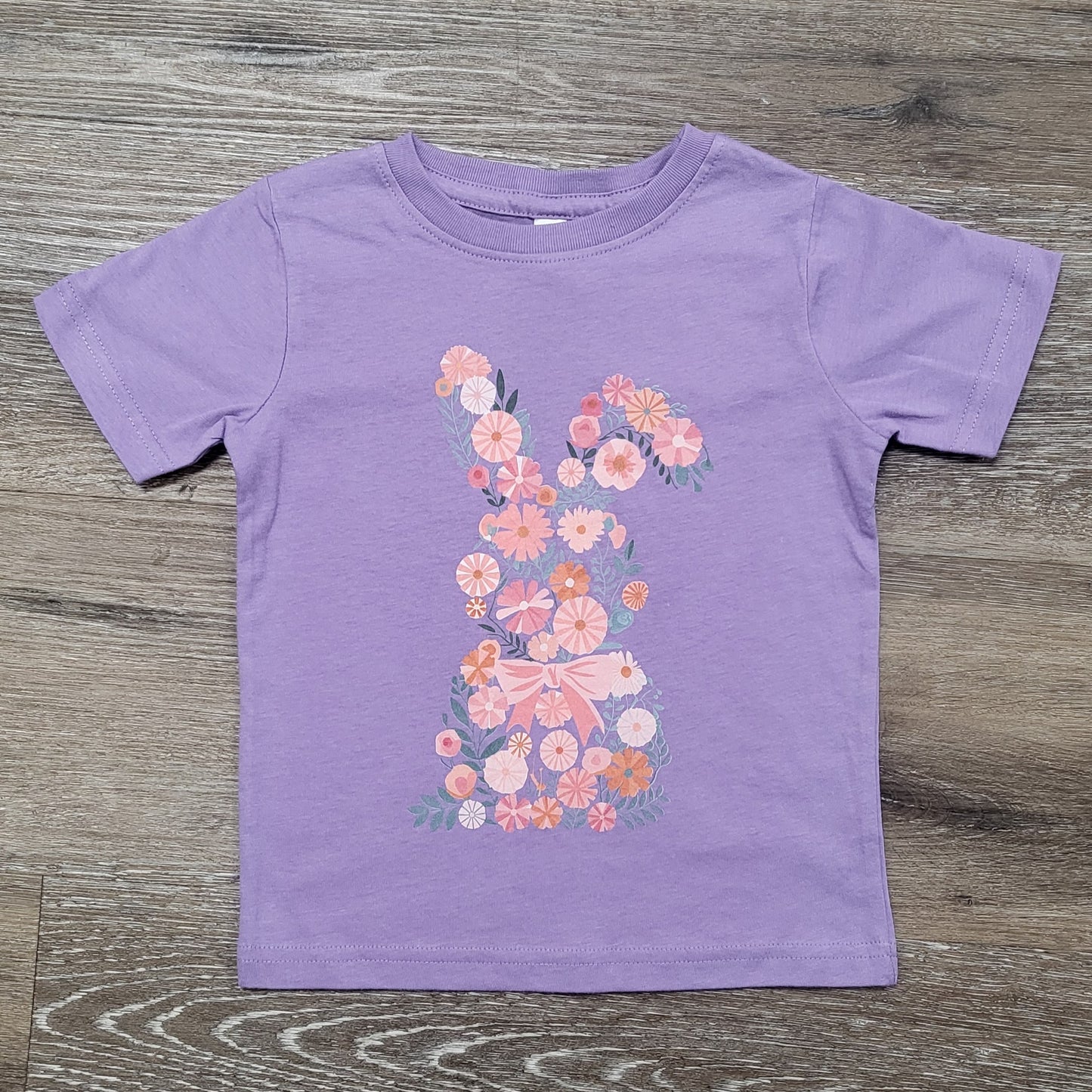 Floral Easter Bunny Toddler Tee