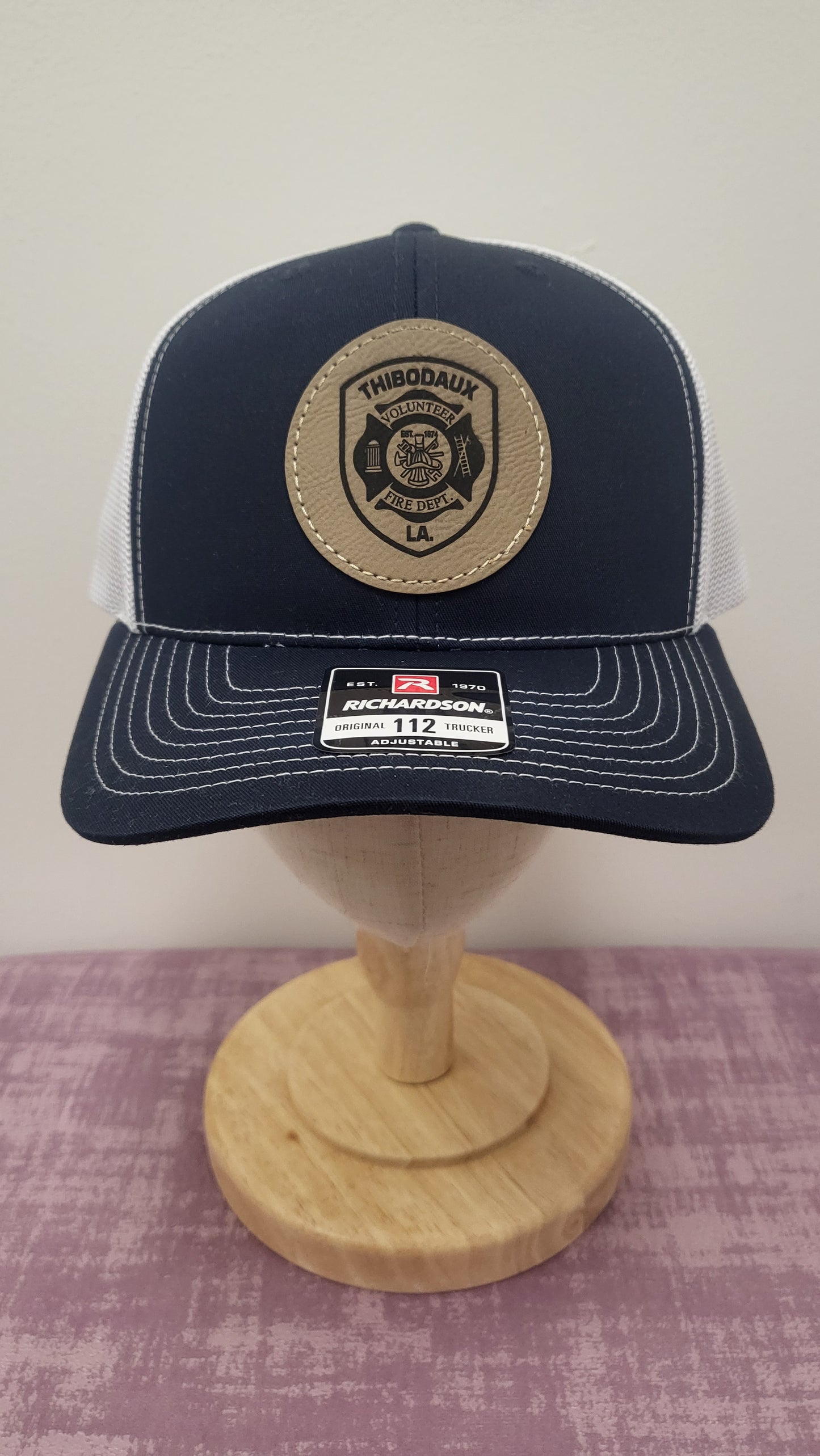 Thibodaux Volunteer Fire Department Engraved Patch Trucker Hat