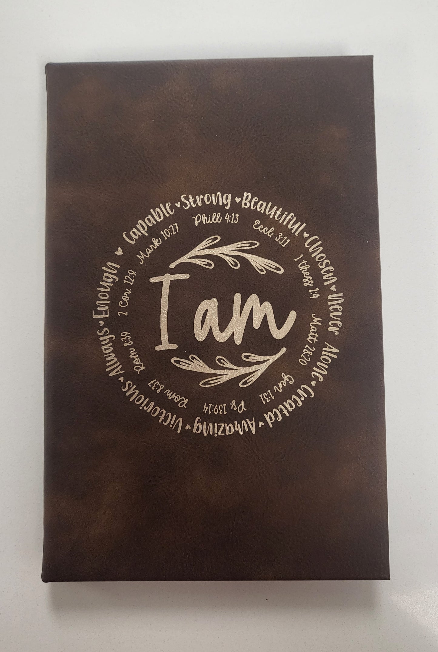 Rustic/Gold Leatherette Sketch Book