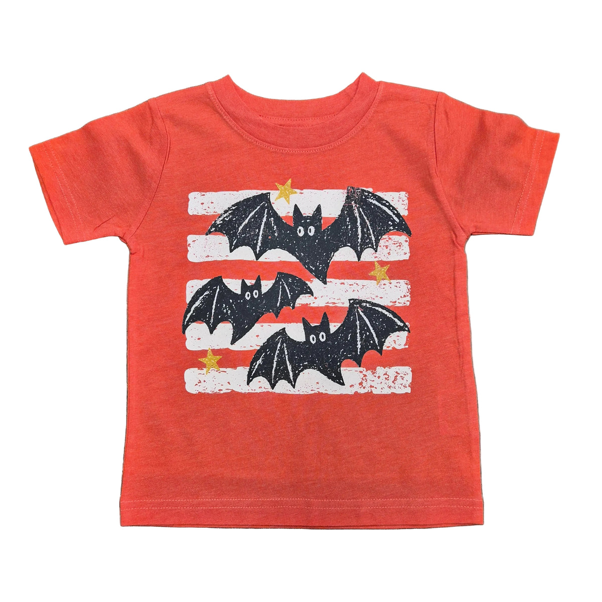 Halloween Bats Stripes Toddler & Youth Tee
