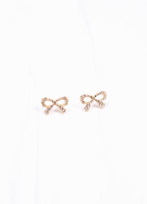 Crosbee CZ Bow Earring