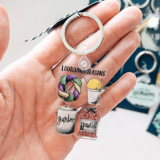 Louisiana Seasons Snowball Keychain