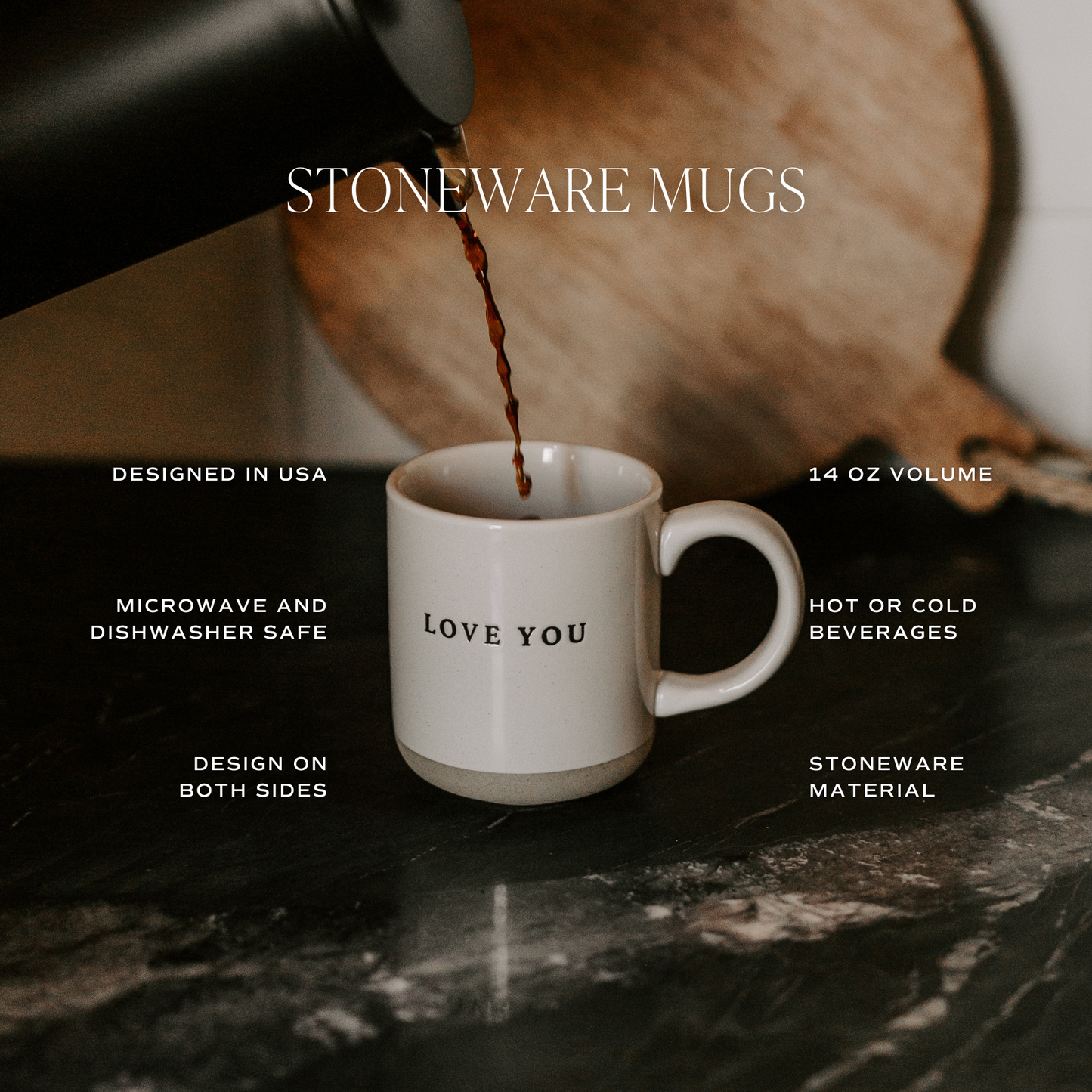 Stoneware Cross Mug