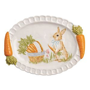 Easter Carrot Handle Platter