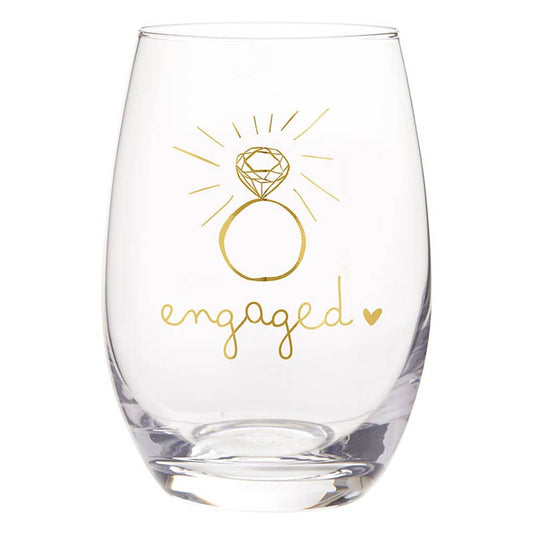 Stemless Wine Glass - Engaged