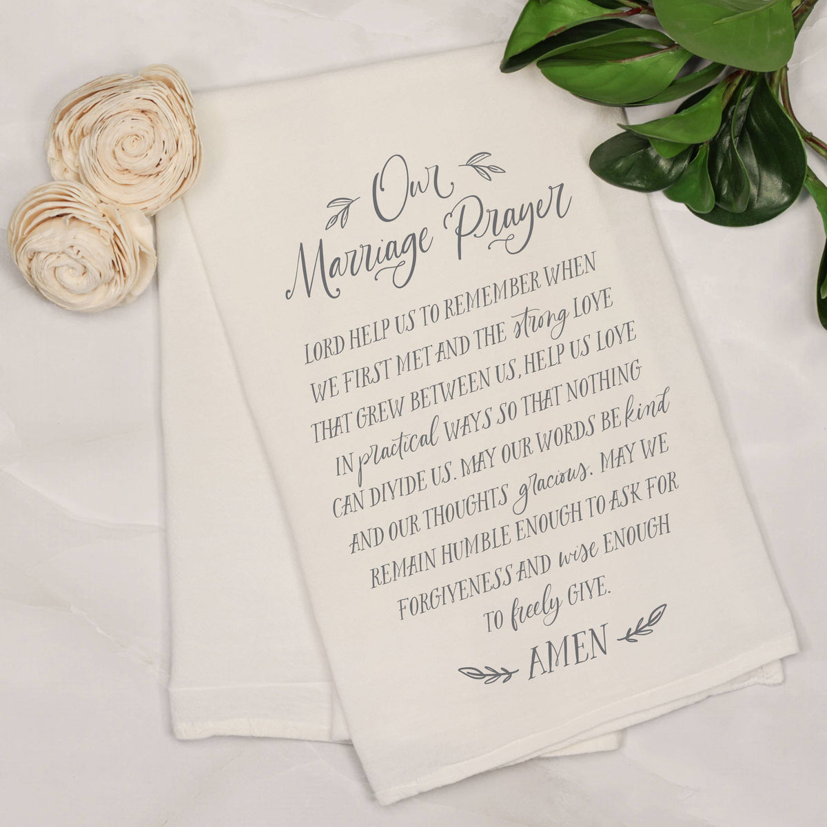 Our Marriage Prayer Tea Towel