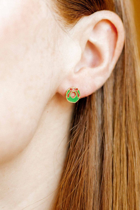 Screwback Stud Earrings - Leighton Wreath