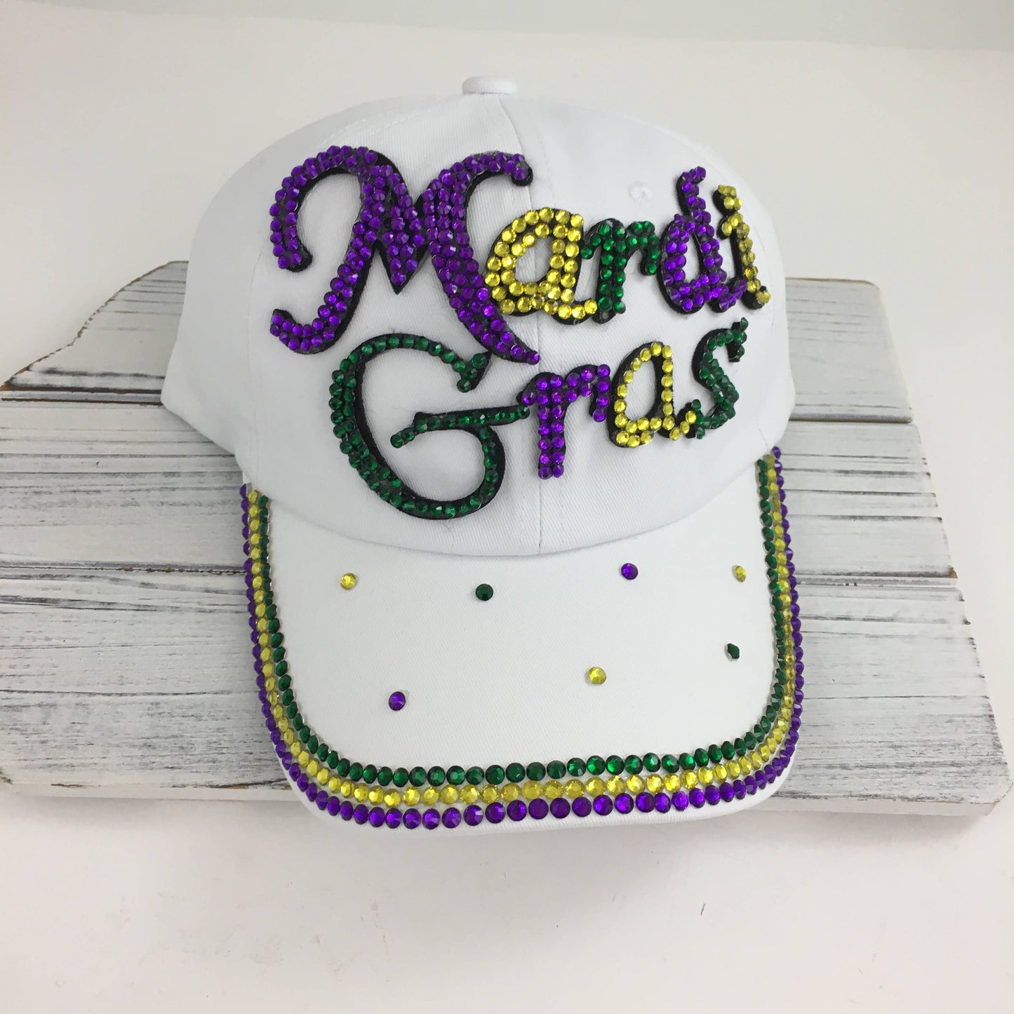 Mardi Gras Stone Baseball Cap