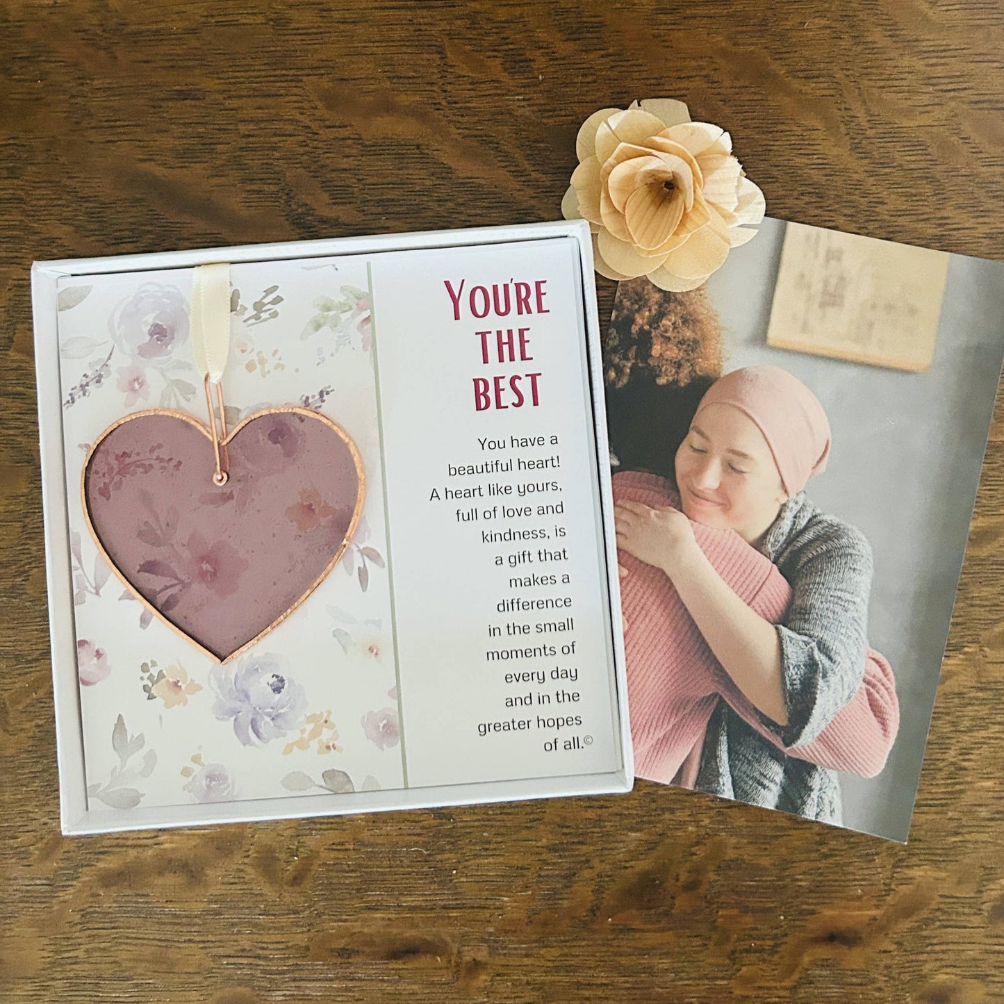 You're the Best: Handmade Stained Glass Heart