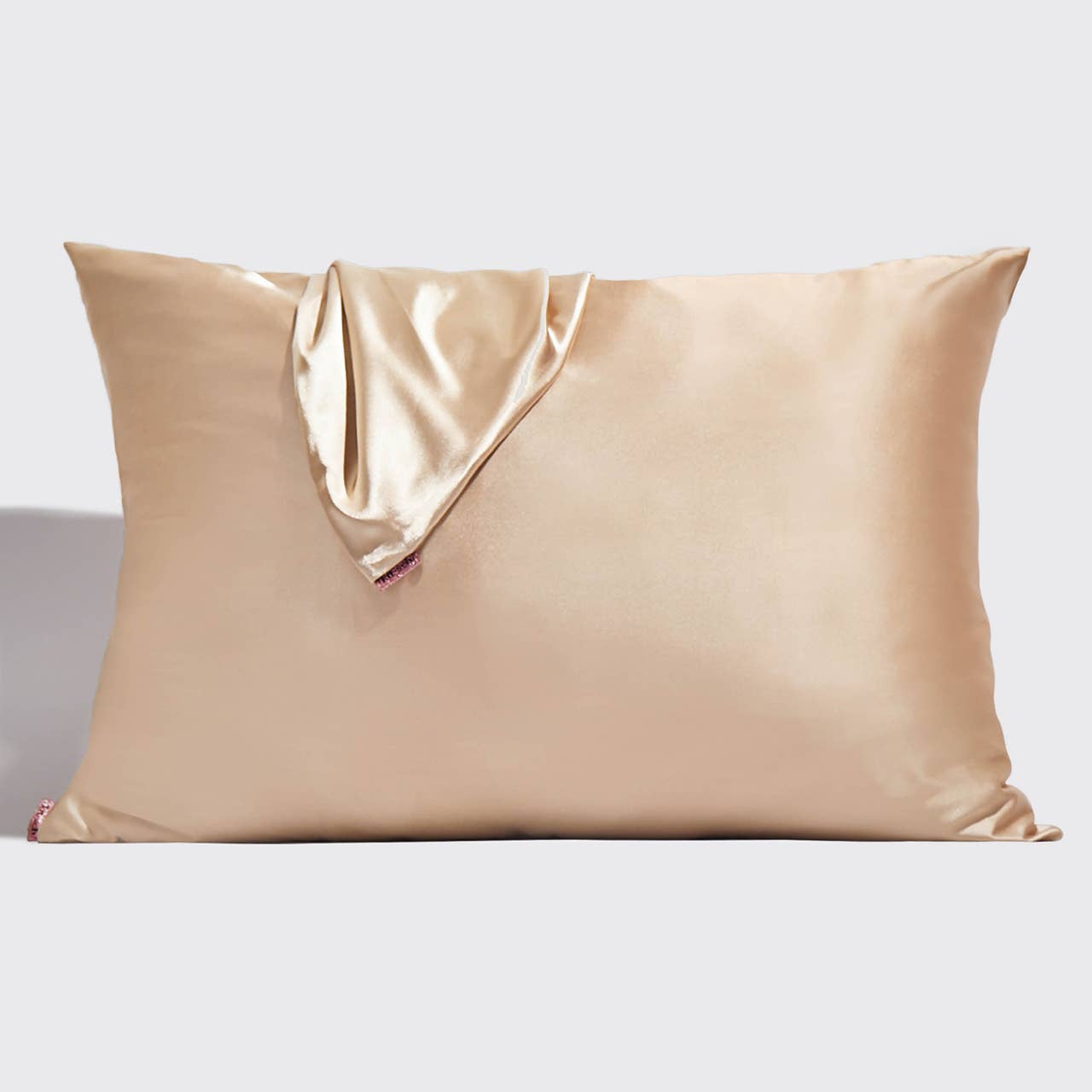 Holiday Satin Standard Pillowcase 2pc Set - Champagne