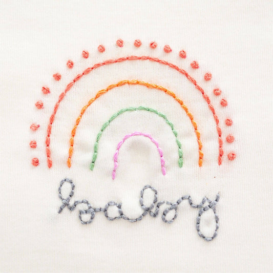 Rainbow Baby Ivory Bubble by Luna & Arlo