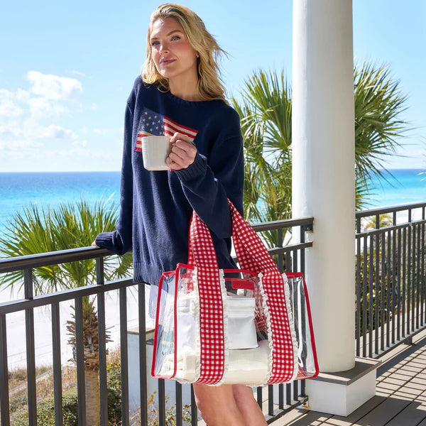 Case-Mate Cherry Eyelet Gingham Jelly Tote