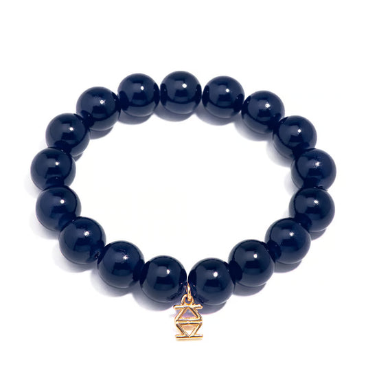 Layla Glass Bead Stretch Bracelet