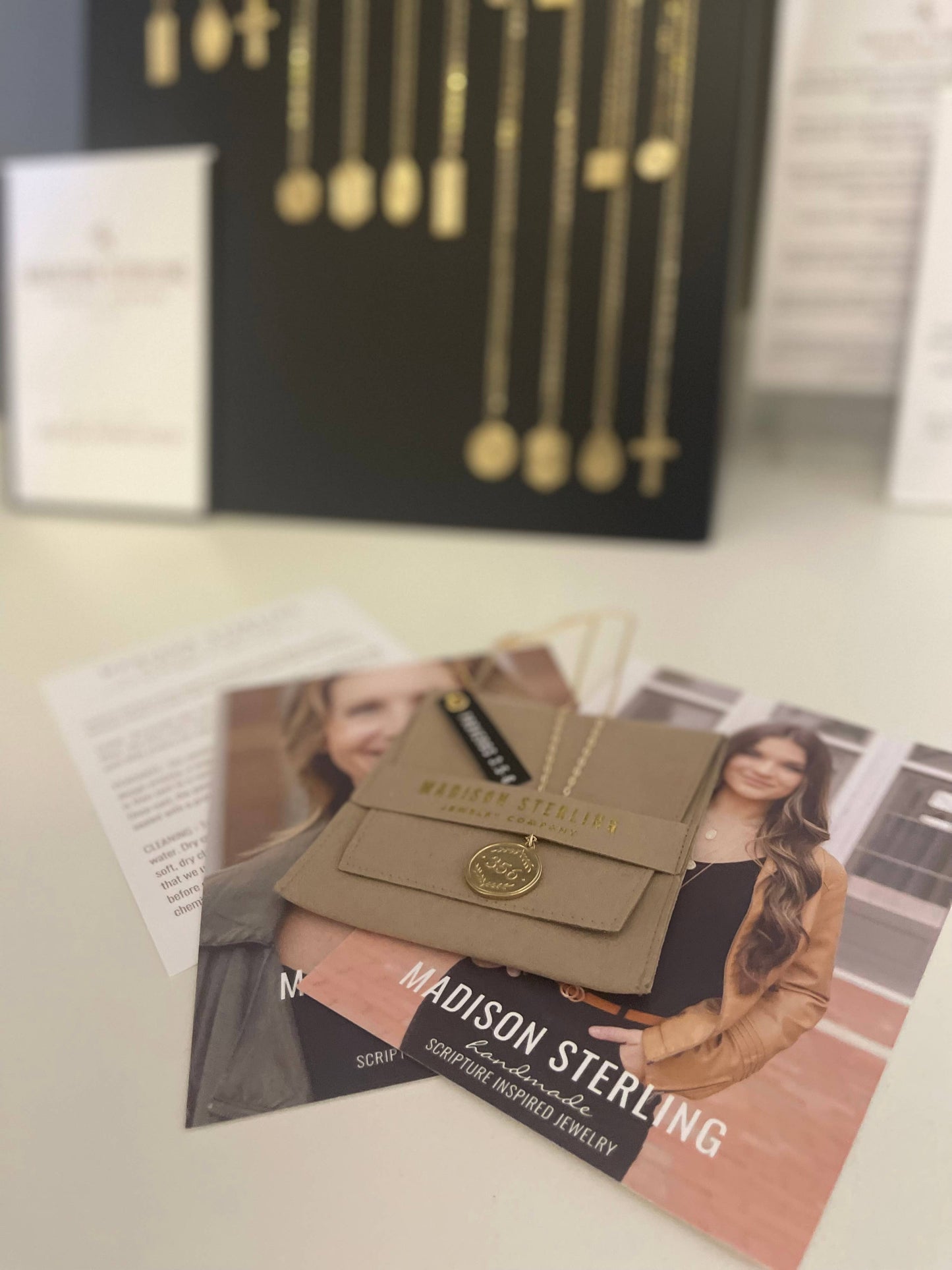 22" - Cross / Titus 3:4-5 (Original Pendant Necklace)