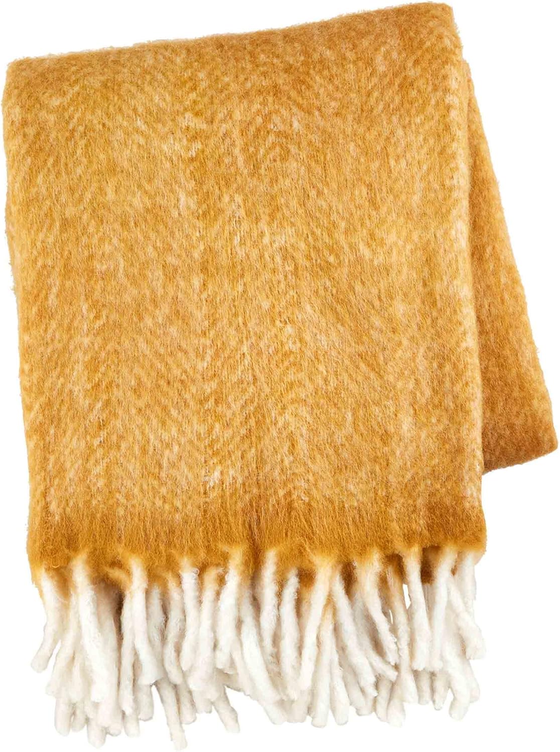 Mustard Herringbone Blanket