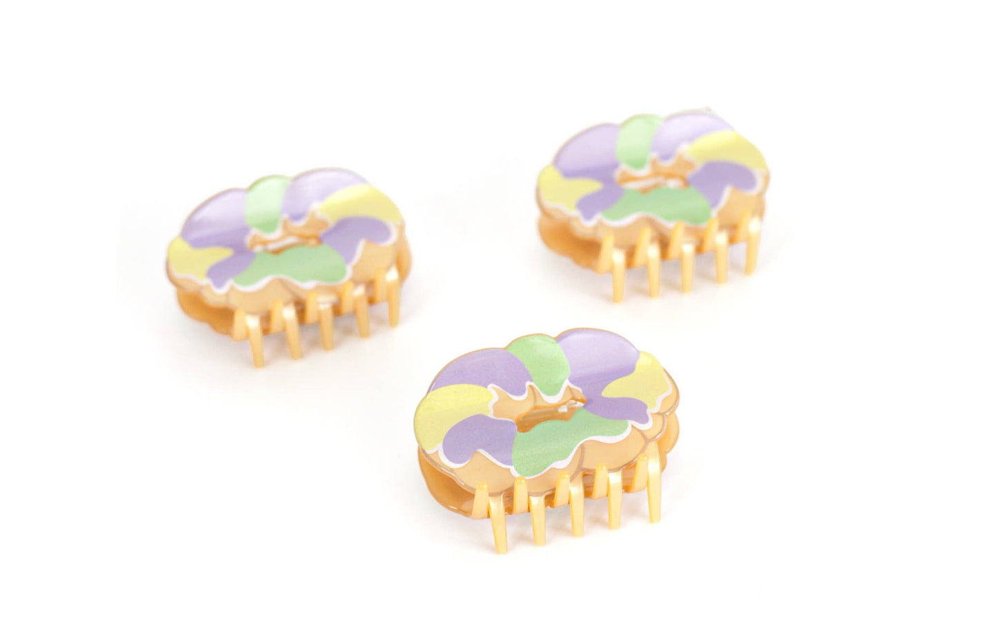 King Cake Claw Hair Clip