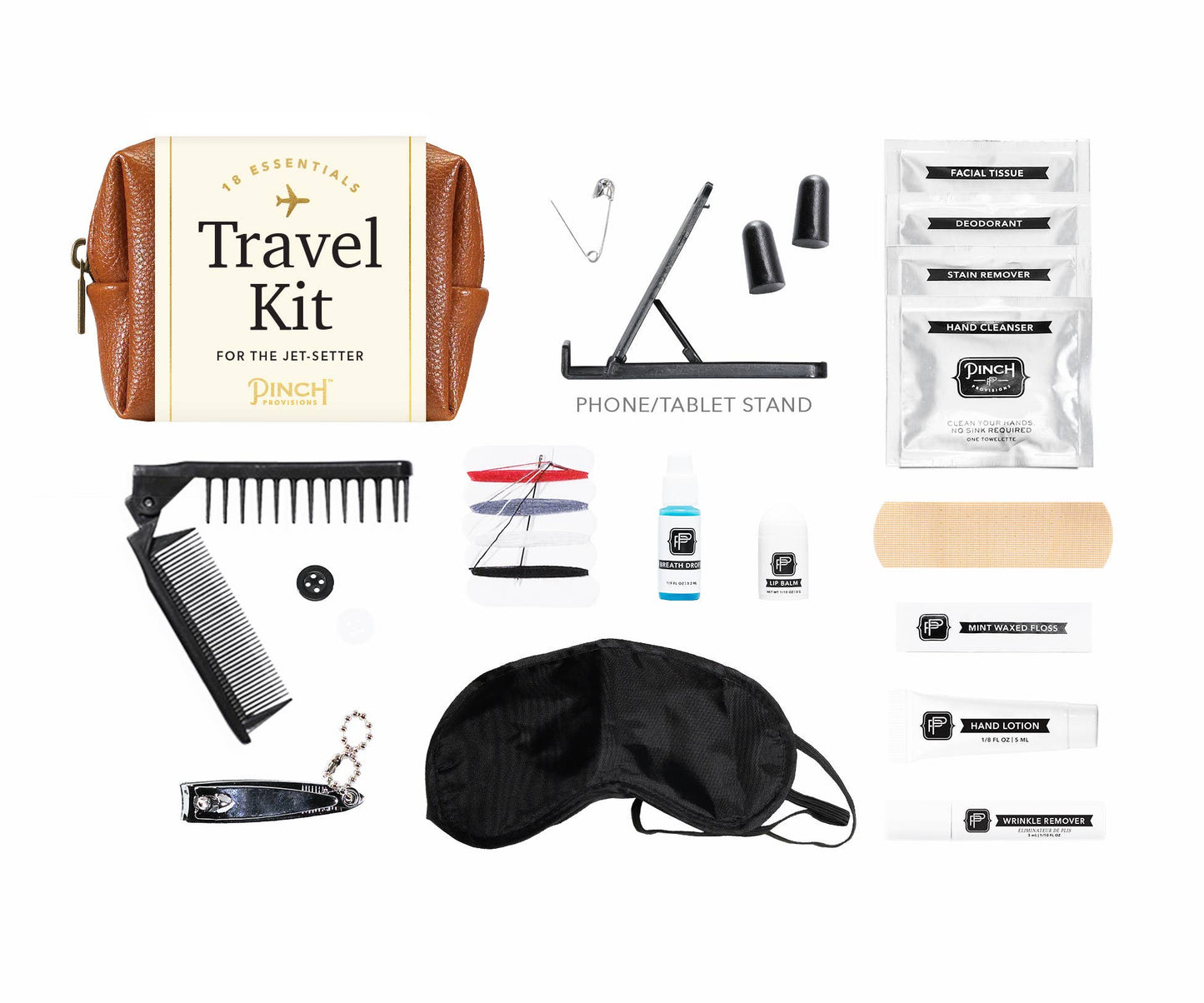 Travel Kit | Vegan Leather: Cognac