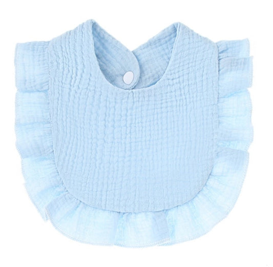 Muslin Ruffle Toddler Bib