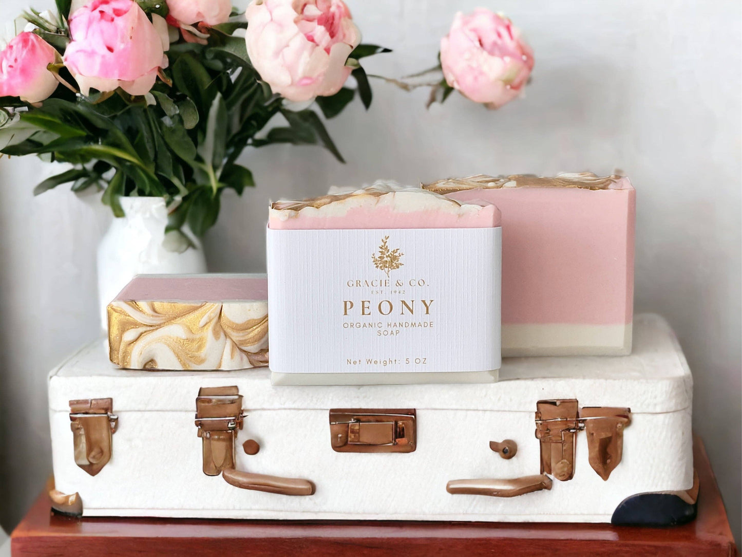 Organic Pink Peony Shea Butter Soap