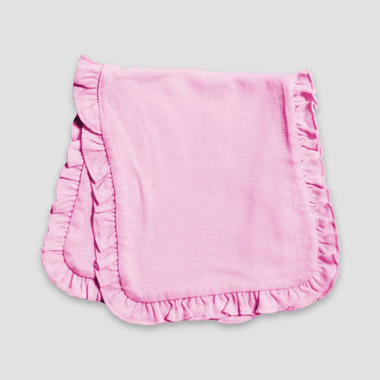 Ruffle Trim Burp Cloth