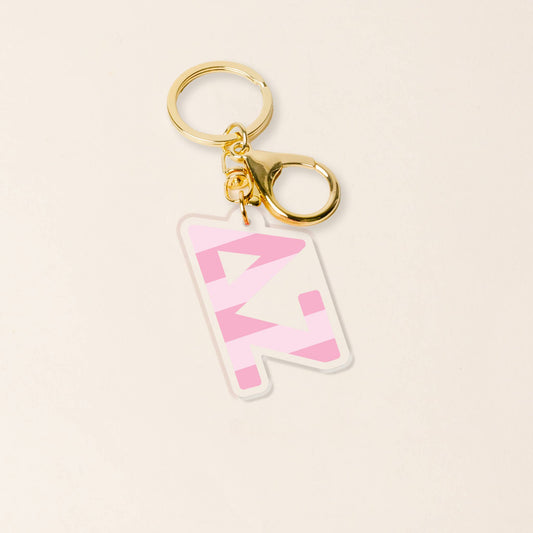 Sorority Stripes Acrylic Keychain