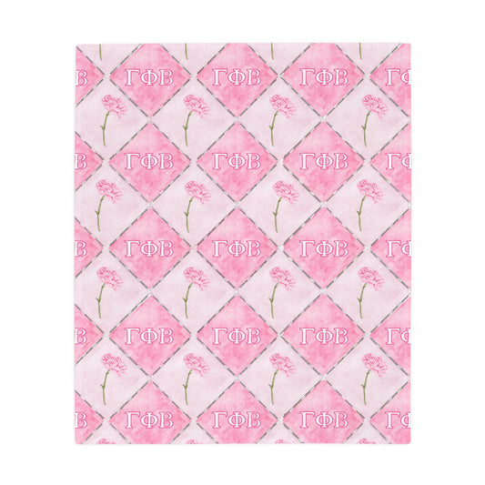 Gamma Phi Beta Flannel Fleece Blanket