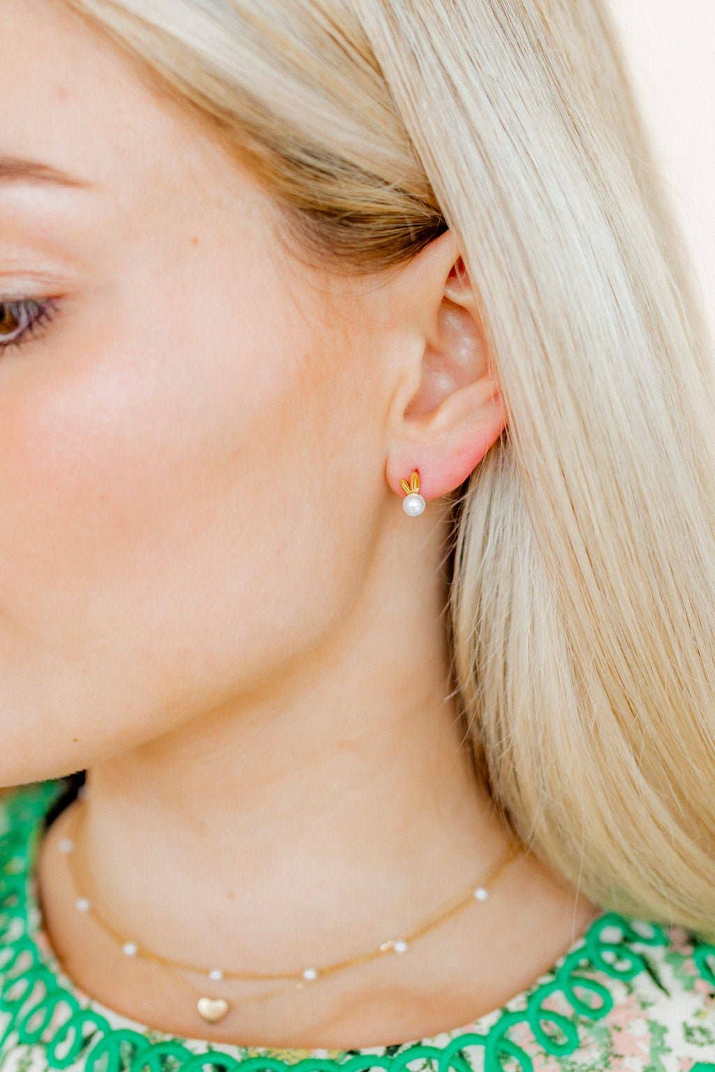 Screwback Stud Earrings - Heidi Pearl Bunny