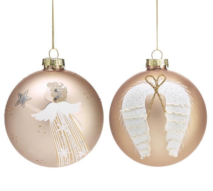 Hand Blown Glass Angel Ornaments