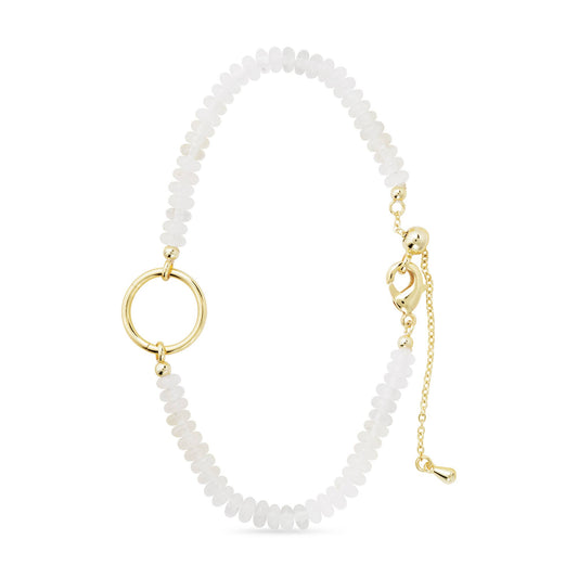 Amanda Blu Gold Stone with Charm Clasp Bracelet