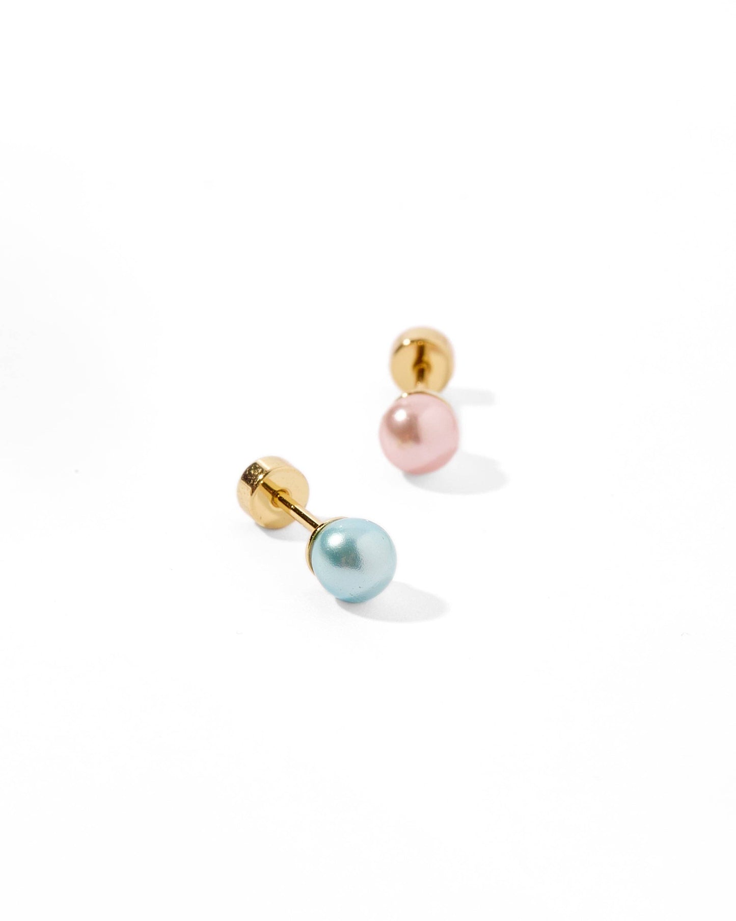 Payton Pearl Pink 5mm Screwback Stud Earrings