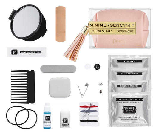 Vegan Leather Minimergency Kit: Blush