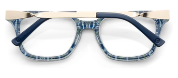Sidebar Peepers X Laura Park - Navy/Rosemary Stripe Indigo